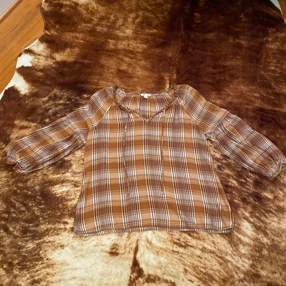 Flannel Peasant Blouse by Est. 1946